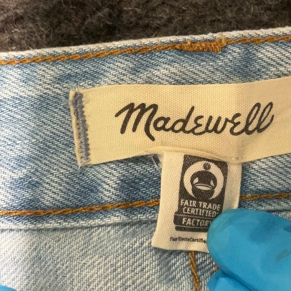 Madewell Light Blue A-Line Denim Skirt NWOT - Picture 3 of 5